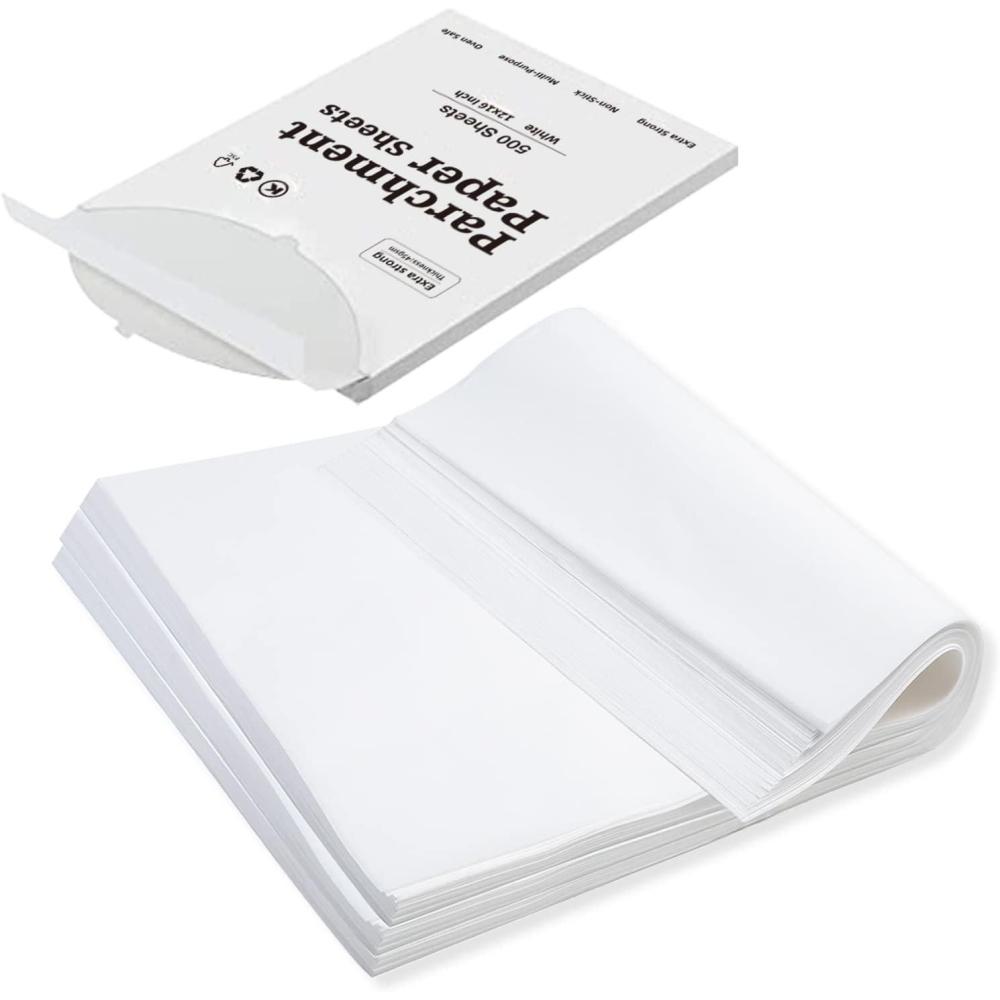 image:imageKatbite 200Pcs 9x13 inch Heavy Duty Parchment Paper Sheets Precut Parchment Paper for Quarter Sheet Pans Liners Baking Cookies Bread Meat Pizza Toaster Oven 9x1316x24500