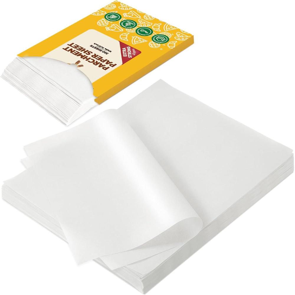 image:imageKatbite 200Pcs 9x13 inch Heavy Duty Parchment Paper Sheets Precut Parchment Paper for Quarter Sheet Pans Liners Baking Cookies Bread Meat Pizza Toaster Oven 9x139x13350