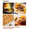 Katbite 120Pcs 8×12 inches Parchment Paper Sheets, Heavy Duty Unbleached Baking Paper, Pre-cut Parchment Paper for Baking, Air Fryer, Grilling, Steaming(10″x15″-265)