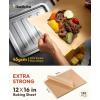 Katbite 120Pcs 8×12 inches Parchment Paper Sheets, Heavy Duty Unbleached Baking Paper, Pre-cut Parchment Paper for Baking, Air Fryer, Grilling, Steaming(12″x16″-120)