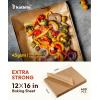 Katbite 120Pcs 8×12 inches Parchment Paper Sheets, Heavy Duty Unbleached Baking Paper, Pre-cut Parchment Paper for Baking, Air Fryer, Grilling, Steaming(12″x16″-400)
