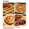 Katbite 120Pcs 8×12 inches Parchment Paper Sheets, Heavy Duty Unbleached Baking Paper, Pre-cut Parchment Paper for Baking, Air Fryer, Grilling, Steaming(12“x16“-300)