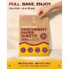 Katbite 120Pcs 8×12 inches Parchment Paper Sheets, Heavy Duty Unbleached Baking Paper, Pre-cut Parchment Paper for Baking, Air Fryer, Grilling, Steaming(16″x24″-200)