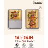 Katbite 120Pcs 8×12 inches Parchment Paper Sheets, Heavy Duty Unbleached Baking Paper, Pre-cut Parchment Paper for Baking, Air Fryer, Grilling, Steaming(16″x24″-100)