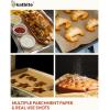 Katbite 120Pcs 8×12 inches Parchment Paper Sheets, Heavy Duty Unbleached Baking Paper, Pre-cut Parchment Paper for Baking, Air Fryer, Grilling, Steaming(8“x12“-120)
