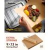 Katbite 120Pcs 8×12 inches Parchment Paper Sheets, Heavy Duty Unbleached Baking Paper, Pre-cut Parchment Paper for Baking, Air Fryer, Grilling, Steaming(9“x13“-350)