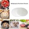 Katbite 200Pcs 6 Inch Parchment Paper Rounds, Unbleached & Non-stick, Precut Parchment Circles for Cheesecake Spring Pans, Fridge Storage/Freezing Hamburger Patties(6inch-200-4pack)