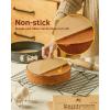 Katbite 200Pcs 6 Inch Parchment Paper Rounds, Unbleached & Non-stick, Precut Parchment Circles for Cheesecake Spring Pans, Fridge Storage/Freezing Hamburger Patties(8inch-200-Unbleached)