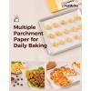 Katbite 200Pcs 9×13 inch Heavy Duty Parchment Paper Sheets, Precut Parchment Paper for Quarter Sheet Pans Liners, Baking Cookies, Bread, Meat, Pizza, Toaster Oven (9″x13″)(12″x16″-200)