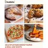 Katbite 200Pcs 9×13 inch Heavy Duty Parchment Paper Sheets, Precut Parchment Paper for Quarter Sheet Pans Liners, Baking Cookies, Bread, Meat, Pizza, Toaster Oven (9″x13″)(9″x13″-200)