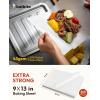 Katbite 200Pcs 9×13 inch Heavy Duty Parchment Paper Sheets, Precut Parchment Paper for Quarter Sheet Pans Liners, Baking Cookies, Bread, Meat, Pizza, Toaster Oven (9″x13″)(9″x13″-200)