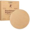 Katbite 200Pcs 6 Inch Parchment Paper Rounds, Unbleached & Non-stick, Precut Parchment Circles for Cheesecake Spring Pans, Fridge Storage/Freezing Hamburger Patties(10inch-200-Unbleached)
