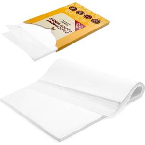 Katbite 200Pcs 9×13 inch Heavy Duty Parchment Paper Sheets, Precut Parchment Paper for Quarter Sheet Pans Liners, Baking Cookies, Bread, Meat, Pizza, Toaster Oven (9″x13″)(12″x16″-75)