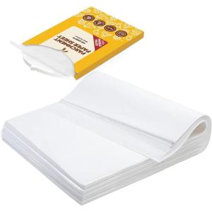 Katbite 200Pcs 9×13 inch Heavy Duty Parchment Paper Sheets, Precut Parchment Paper for Quarter Sheet Pans Liners, Baking Cookies, Bread, Meat, Pizza, Toaster Oven (9″x13″)(12″x16″-300)