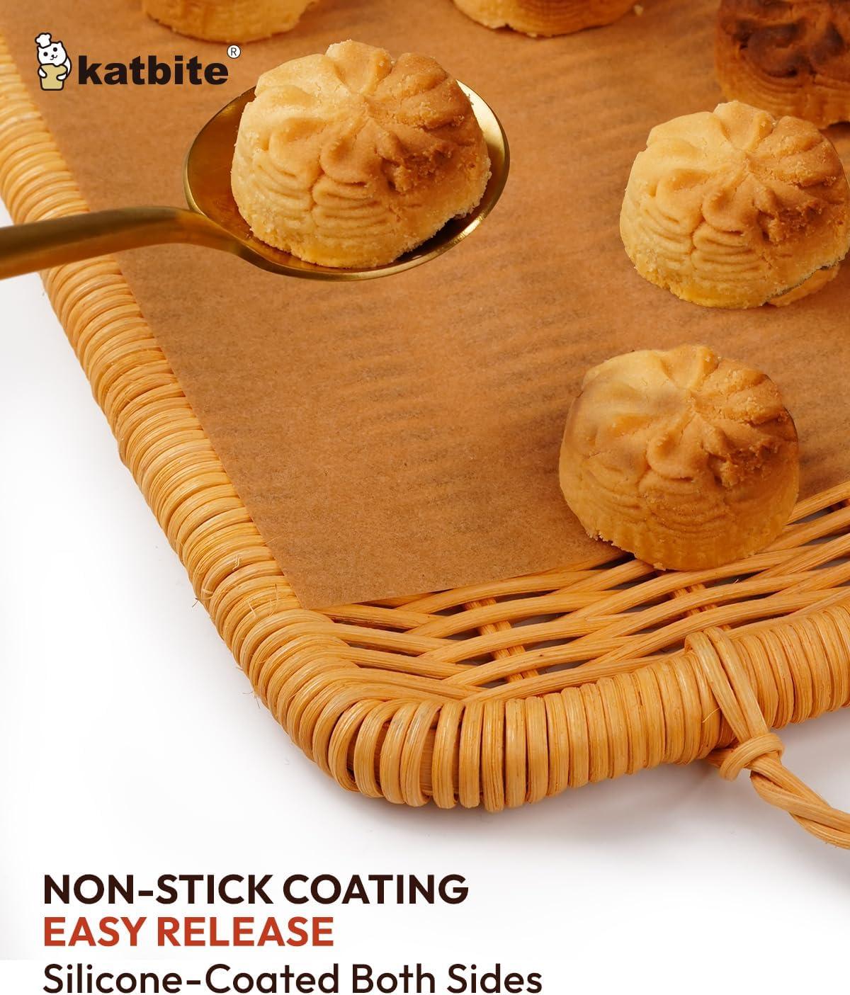 image:imageKatbite 100 Macaron Parchment Sheets Template Baking Cookie Parchment Printed Circle Baking Stencil for Macaron Cookie 12x16 In NonStick amp Heavy Duty Precut Paper for Chicken Pizza French Fry9x11 Inch 100 Pcs
