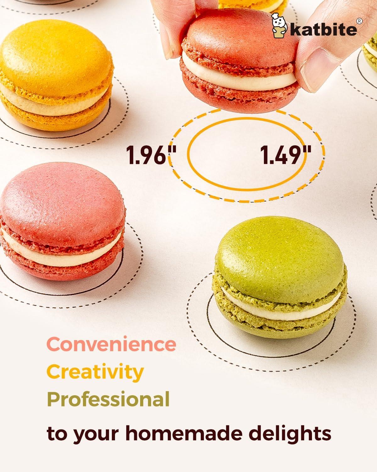 image:imageKatbite 100 Macaron Parchment Sheets Template Baking Cookie Parchment Printed Circle Baking Stencil for Macaron Cookie 12x16 In NonStick amp Heavy Duty Precut Paper for Chicken Pizza French Fry12X16Inch 100 Pcs
