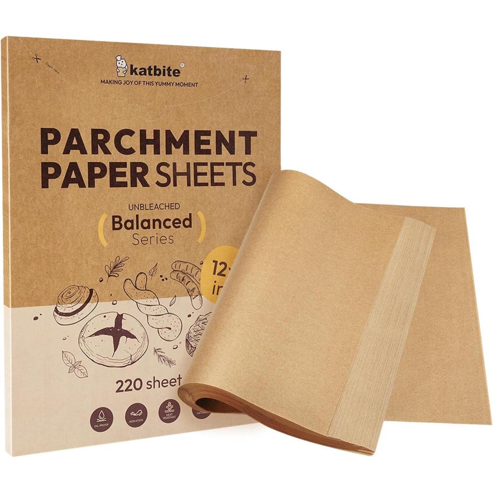 image:imageKatbite 100 Macaron Parchment Sheets Template Baking Cookie Parchment Printed Circle Baking Stencil for Macaron Cookie 12x16 In NonStick amp Heavy Duty Precut Paper for Chicken Pizza French Fry12x16 Inch 220 Pcs