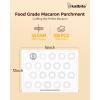 Katbite 100 Macaron Parchment Sheets Template Baking, Cookie Parchment, Printed Circle Baking Stencil for Macaron Cookie, 12×16 In, Non-Stick & Heavy Duty, Pre-cut Paper for Chicken Pizza French Fry(12X16Inch 100 Pcs)