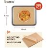 Katbite 100 Macaron Parchment Sheets Template Baking, Cookie Parchment, Printed Circle Baking Stencil for Macaron Cookie, 12×16 In, Non-Stick & Heavy Duty, Pre-cut Paper for Chicken Pizza French Fry(9×11 Inch-100-2pack)
