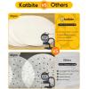 Katbite 200Pcs 9 Inch Parchment Paper, Heavy Duty Perforated, Unbleached Liners, Squares for Air Fryer, Steamer, Oven, Frying Chicken(7.5”-120Pcs)