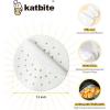 Katbite 200Pcs 9 Inch Parchment Paper, Heavy Duty Perforated, Unbleached Liners, Squares for Air Fryer, Steamer, Oven, Frying Chicken(7.5”-120Pcs)