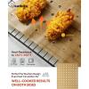Katbite 200Pcs 9 Inch Parchment Paper, Heavy Duty Perforated, Unbleached Liners, Squares for Air Fryer, Steamer, Oven, Frying Chicken(9×11 Inch 180 Pcs)