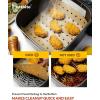 Katbite 200Pcs 9 Inch Parchment Paper, Heavy Duty Perforated, Unbleached Liners, Squares for Air Fryer, Steamer, Oven, Frying Chicken(9×11 Inch 180 Pcs)