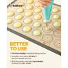 Macaron Silicone Baking Mats, Katbite Silicone Macaroons Baking Mat Set of 2 Half Sheet (11 5/8″ x 16 1/2″) Reusable & Nonstick Macarons Baking Supplies Silicone Bakeware Mats for Macarons Cookies(Gray 5 Pack)