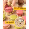 Macaron Silicone Baking Mats, Katbite Silicone Macaroons Baking Mat Set of 2 Half Sheet (11 5/8″ x 16 1/2″) Reusable & Nonstick Macarons Baking Supplies Silicone Bakeware Mats for Macarons Cookies(2 Pack)
