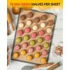Macaron Silicone Baking Mats, Katbite Silicone Macaroons Baking Mat Set of 2 Half Sheet (11 5/8″ x 16 1/2″) Reusable & Nonstick Macarons Baking Supplies Silicone Bakeware Mats for Macarons Cookies(2 Pack)