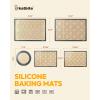 Macaron Silicone Baking Mats, Katbite Silicone Macaroons Baking Mat Set of 2 Half Sheet (11 5/8″ x 16 1/2″) Reusable & Nonstick Macarons Baking Supplies Silicone Bakeware Mats for Macarons Cookies(Gray 5 Pack)