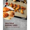 Macaron Silicone Baking Mats, Katbite Silicone Macaroons Baking Mat Set of 2 Half Sheet (11 5/8″ x 16 1/2″) Reusable & Nonstick Macarons Baking Supplies Silicone Bakeware Mats for Macarons Cookies(Black 3 Pack)