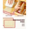 Macaron Silicone Baking Mats, Katbite Silicone Macaroons Baking Mat Set of 2 Half Sheet (11 5/8″ x 16 1/2″) Reusable & Nonstick Macarons Baking Supplies Silicone Bakeware Mats for Macarons Cookies(Pink 3 Pack)