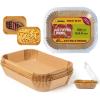 Katbite 220PCS DZ201 Air Fryer Liners Disposable, 8.6×5.5” Rectangle Airfryer Paper Liners for Dual Air Fryer, Oil-Proof Parchment Paper for Foodi DZ401, FG551(8×5.5″ Rectangle – Parchment Paper)
