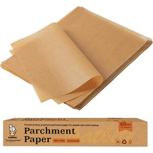 Katbite 100 Macaron Parchment Sheets Template Baking, Cookie Parchment, Printed Circle Baking Stencil for Macaron Cookie, 12×16 In, Non-Stick & Heavy Duty, Pre-cut Paper for Chicken Pizza French Fry(12X16Inch 60 Pcs)
