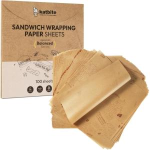 Katbite 100 Macaron Parchment Sheets Template Baking, Cookie Parchment, Printed Circle Baking Stencil for Macaron Cookie, 12×16 In, Non-Stick & Heavy Duty, Pre-cut Paper for Chicken Pizza French Fry(NEW-12×12 Inch 100 Pcs)