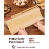 Katbite 100 Pcs 15in Wide Roll 16×24″ Non-Stick Full Size Precut Baking Parchment Paper