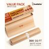 Katbite 15in x 242ft Unbleached Parchment Paper Roll & 100PCS Air Fryer Liners Disposable, 8×5.5”
