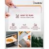 Katbite 205 SQ FT Heavy Duty 15inch Parchment Paper Roll & 200Pcs 12×16 In Unbleached Parchment Paper for Baking