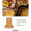 Katbite Unbleached Parchment Paper Baking Sheets, 120Pcs 12×16 Inch & Katbite 100PCS Air Fryer Liners Disposable, 8×5.5”