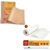Katbite 205 SQ FT Heavy Duty 15inch Parchment Paper Roll & 200Pcs 12×16 In Unbleached Parchment Paper for Baking