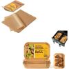 Katbite Unbleached Parchment Paper Baking Sheets, 120Pcs 12×16 Inch & Katbite 100PCS Air Fryer Liners Disposable, 8×5.5”