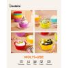 Silicone Cupcake Baking Cups Katbite 24 Pack Silicone Baking Cups Reusable Non-stick Heavy Duty Cupcake Liners for Baking Soft Pale Muffins Cups for Party Halloween Christmas(Rainbow Color 24)