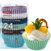 Silicone Cupcake Baking Cups Katbite 24 Pack Silicone Baking Cups Reusable Non-stick Heavy Duty Cupcake Liners for Baking Soft Pale Muffins Cups for Party Halloween Christmas(Soft Pale 24)